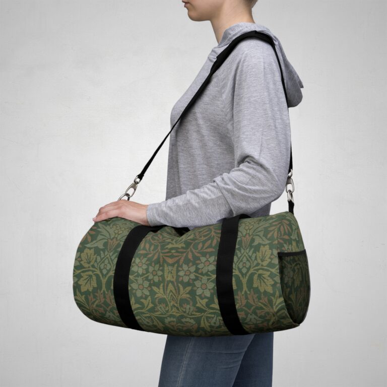 Journey Through Timeless Blooms with the William Morris ‘Floral Garden’ Duffel Bag