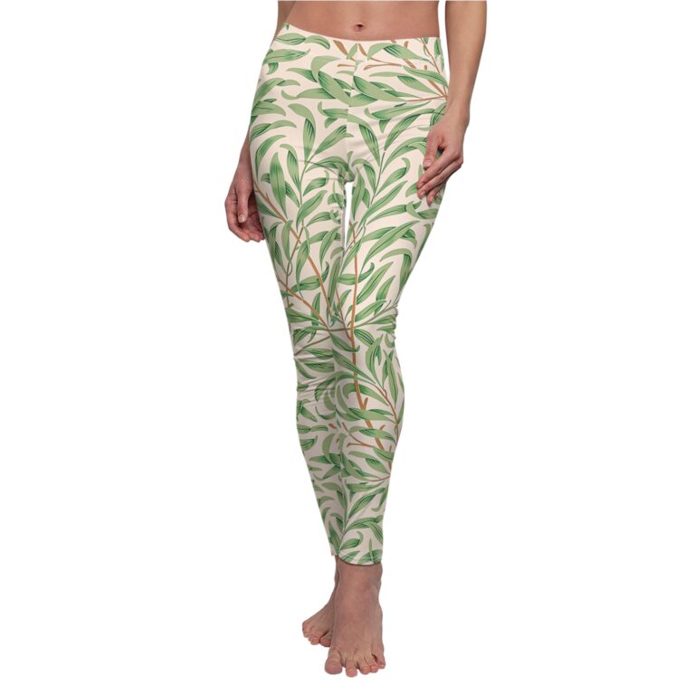 William Morris Leggings ‘Willow Bough’ Women’s Botanical Print, Casual Wear, Fitness