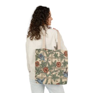 Carry the Charm of Victorian Gardens with William Morris 'Trellis' Elegance Floral Canvas Tote Bag