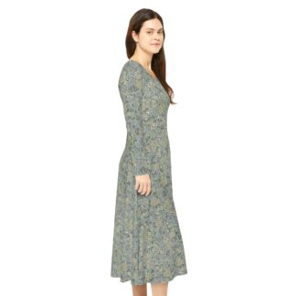 Whispers of 'Jasmine' – The William Morris Design Long Sleeve Dance Dress