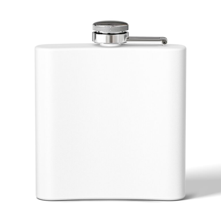 Heritage Floral Stainless Steel Flask 6oz – William Morris Inspired Elegance