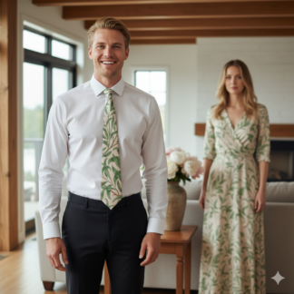 William Morris Necktie of Refined Nature and Timeless Elegance