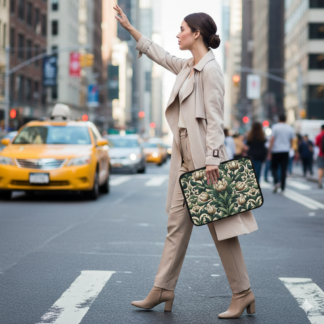 Vintage Foliage Laptop Sleeve – Classic Pattern, Modern Protection