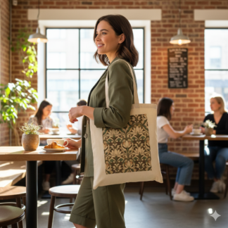 Carry Artistry and Grace in a William Morris Bohemian Floral Tote Bag