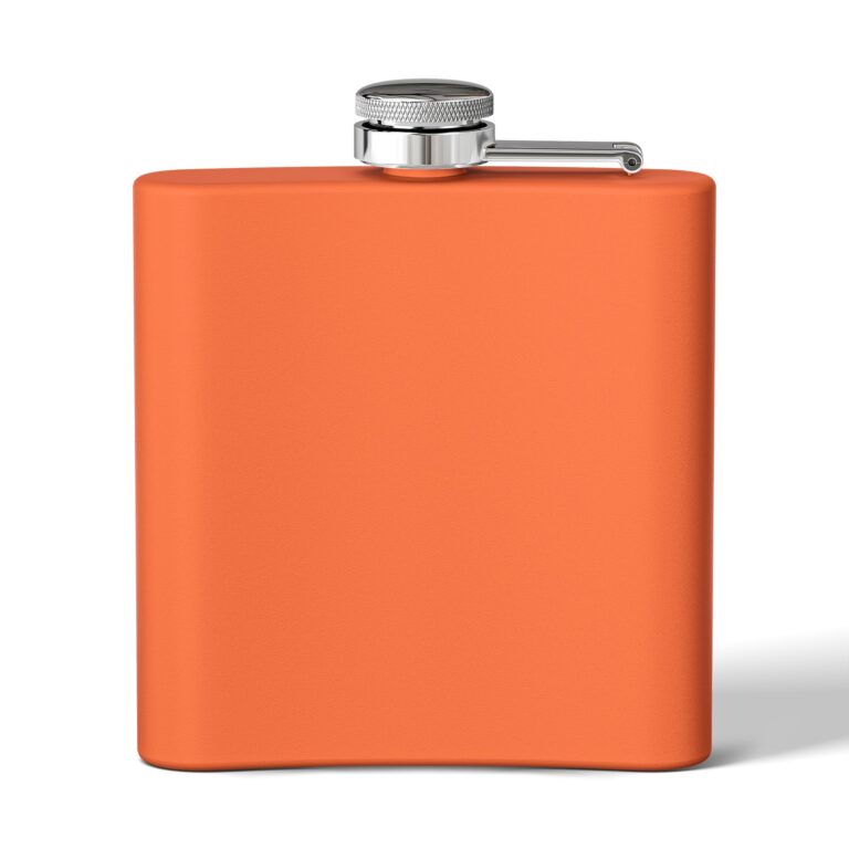 Floral Stainless Steel Flask – Golden Garden Elegance