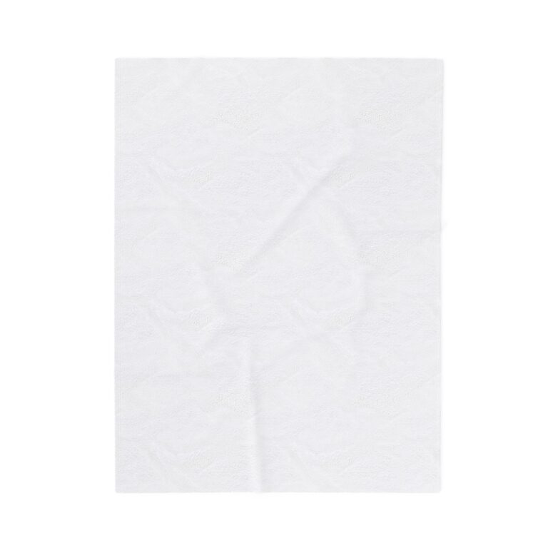 Velveteen Plush Blanket with William Morris ‘Jasmine’ Design – Historic Elegance Meets Cozy Comfort