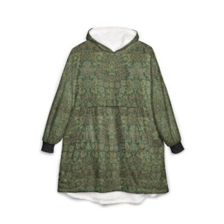 william morris hoodie blanket floral garden green