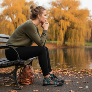 Step into Artistry with William Morris Inspired Botanical High Top Sneakers