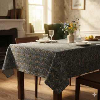 Dining Linen — Country Manor Grandeur William Morris 'Strawberry Thief' Tablecloth