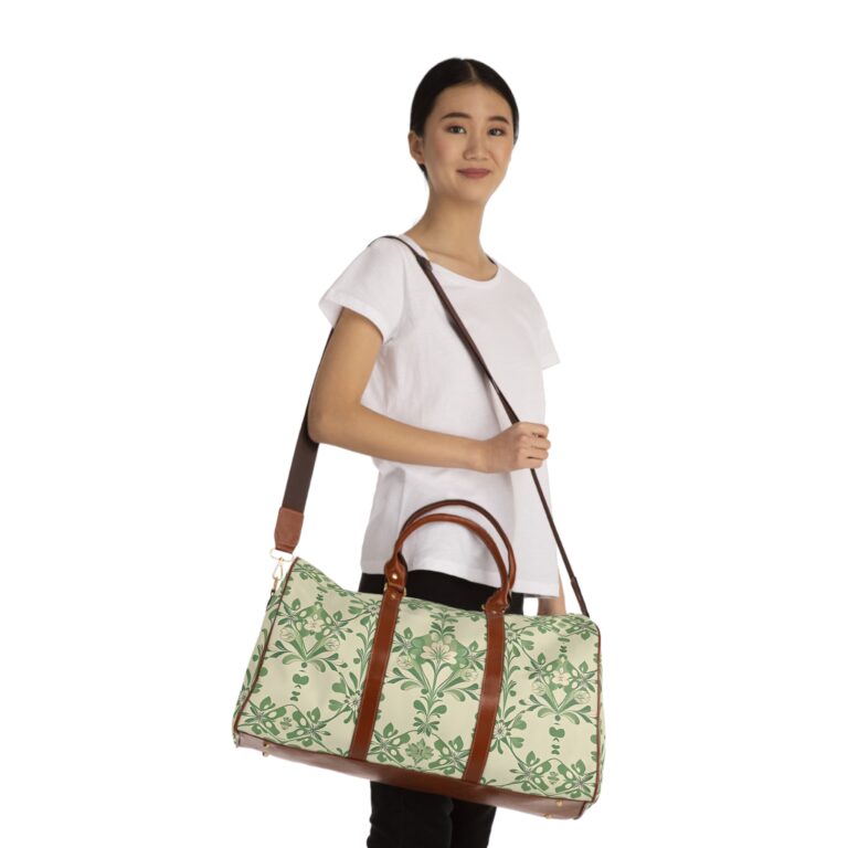 Vintage Floral Waterproof Travel Bag — A timeless garden follows you across every journey