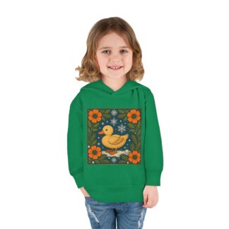 Toddler Duck Hoodie — Cute Floral Duck Pullover for Kids