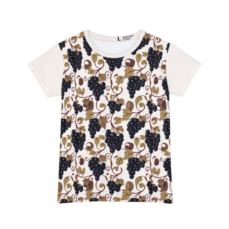 Art Nouveau Vine: Grapevine Floral Women’s Short Sleeve Shirt — Wear the Garden’s Elegance Every Day