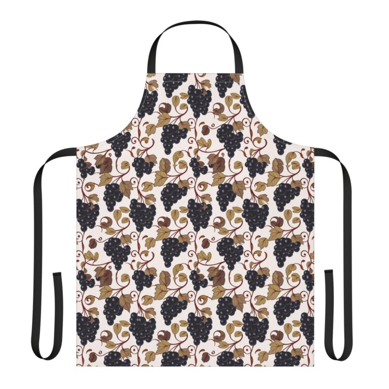Art Nouveau Grapevine Pattern Kitchen Apron — Harvest Beauty for the Kitchen Artist
