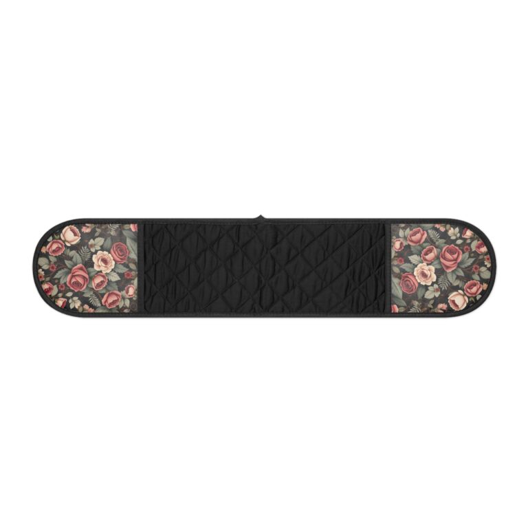 Romantic Rose Garden Double Oven Mitts for a Timeless Kitchen — Quilted Heat-Resistant Pot Holders