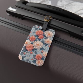 Floral Rose Luggage Tag — Victorian Blooms Traveler ID Tag