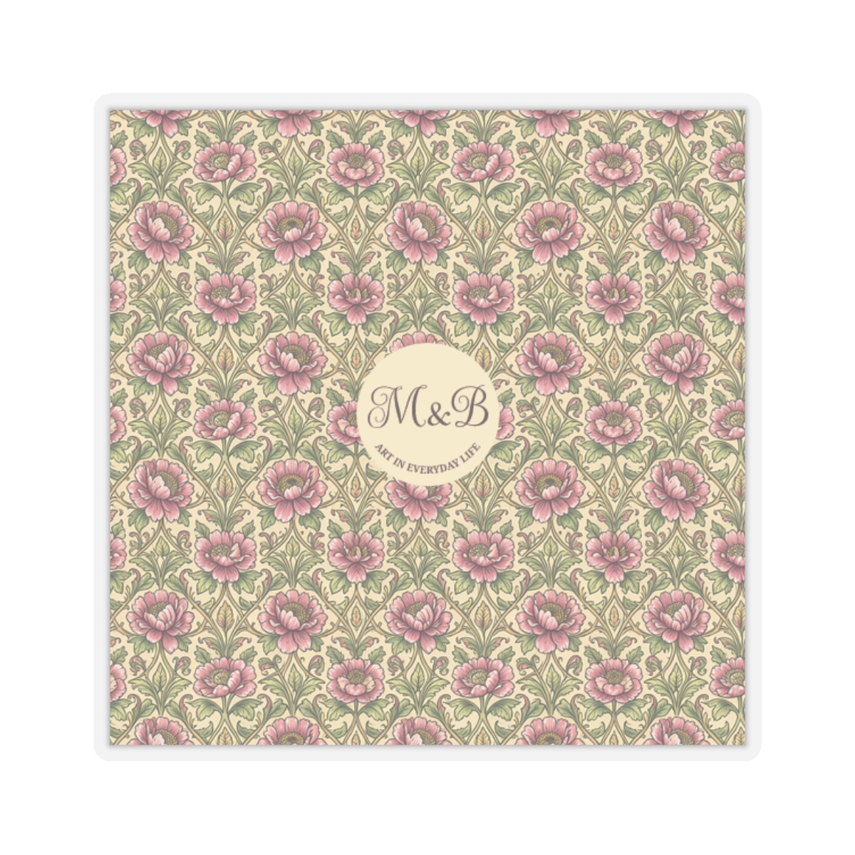 monogram print sticker for birthday