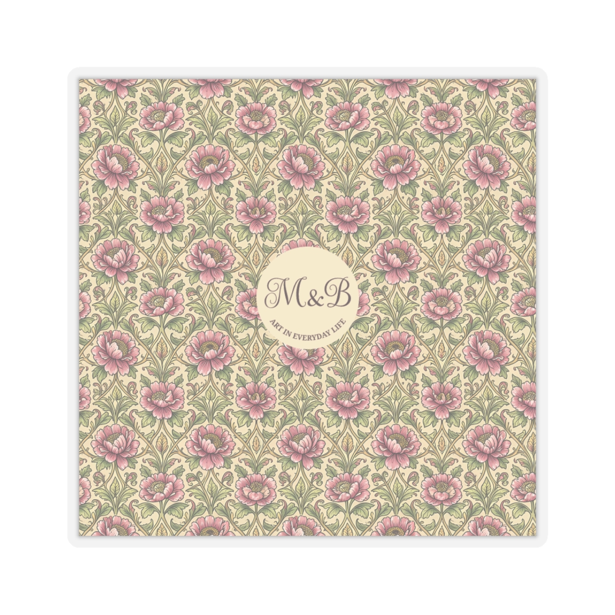 sticker with monogram print for weddings