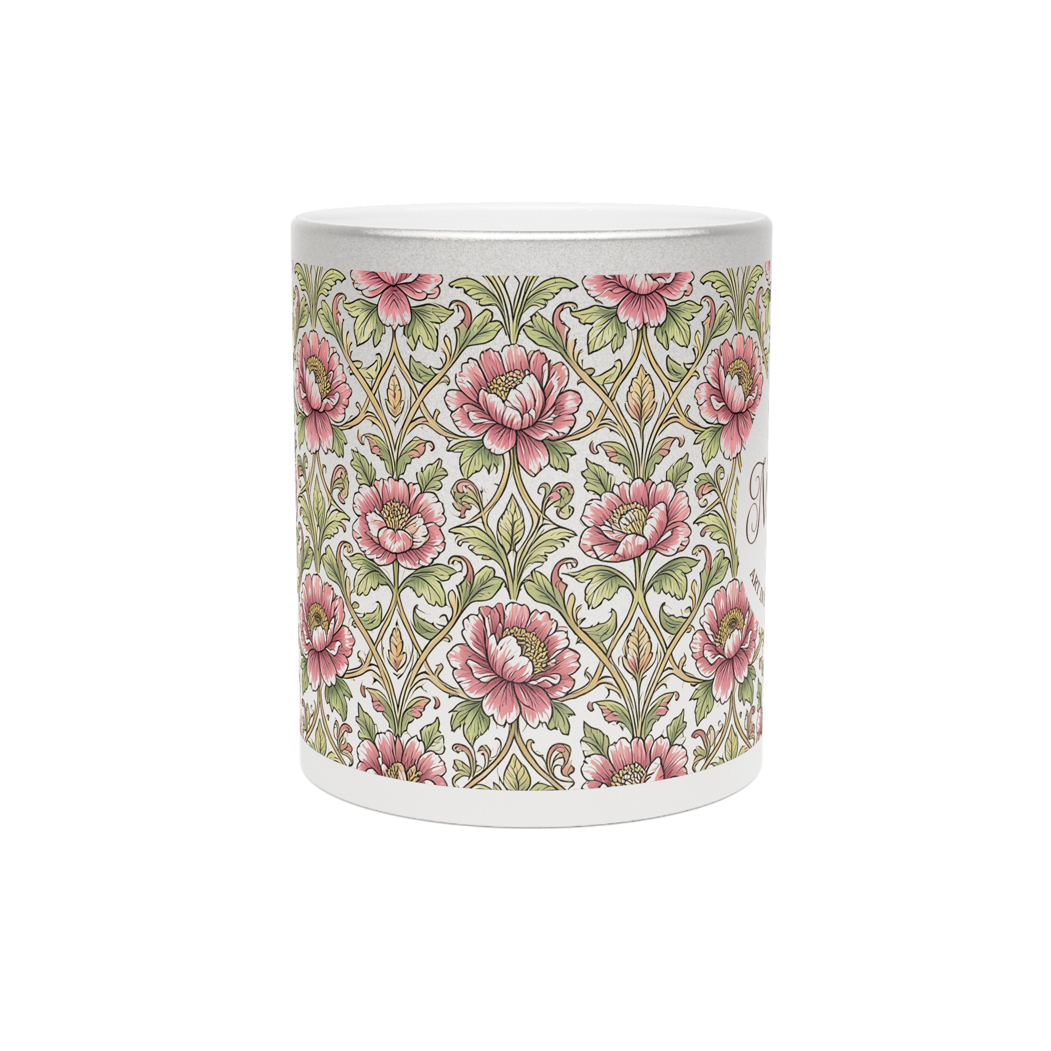floral print coffee mug