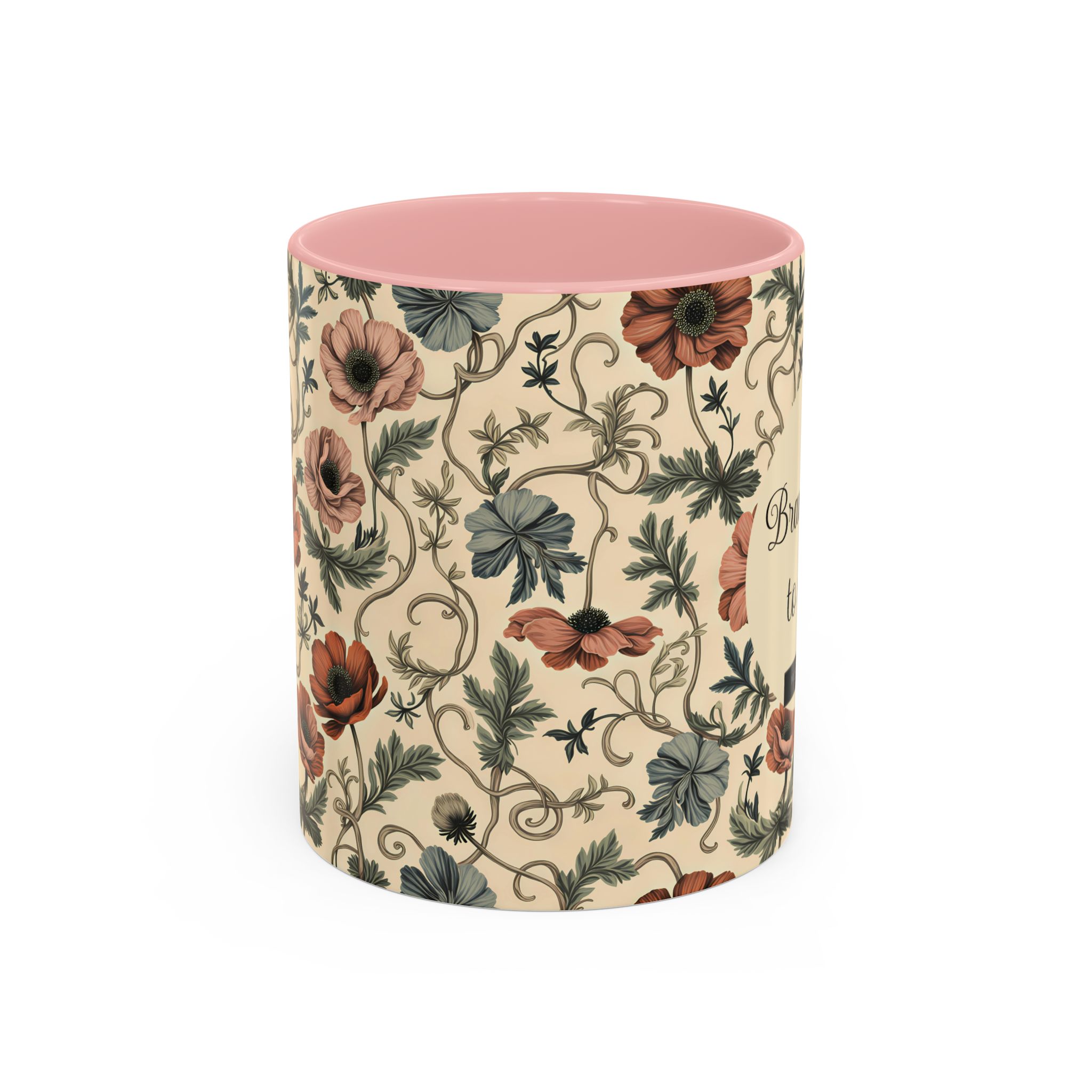 Custom Floral Coffee Mug — Earthy Anemone Garden Art Personalized Ceramic Mug - Image 10