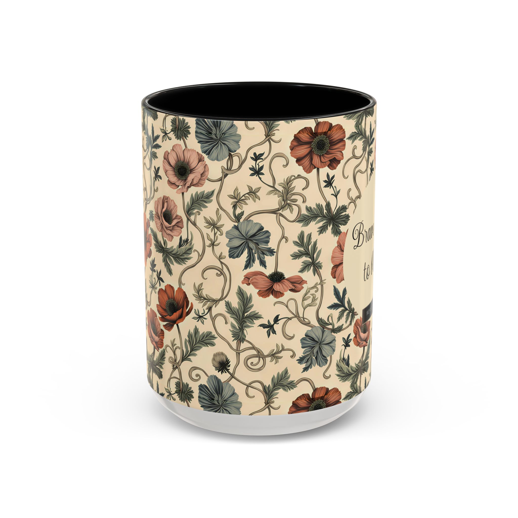 Custom Floral Coffee Mug — Earthy Anemone Garden Art Personalized Ceramic Mug - Image 14