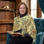 golden afternoon floral vintage light shawl – botanical william morris style fringe scarf