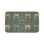 the empress lotus 3-piece bathroom rug set – tranquil art nouveau comfort for your sanctuary
