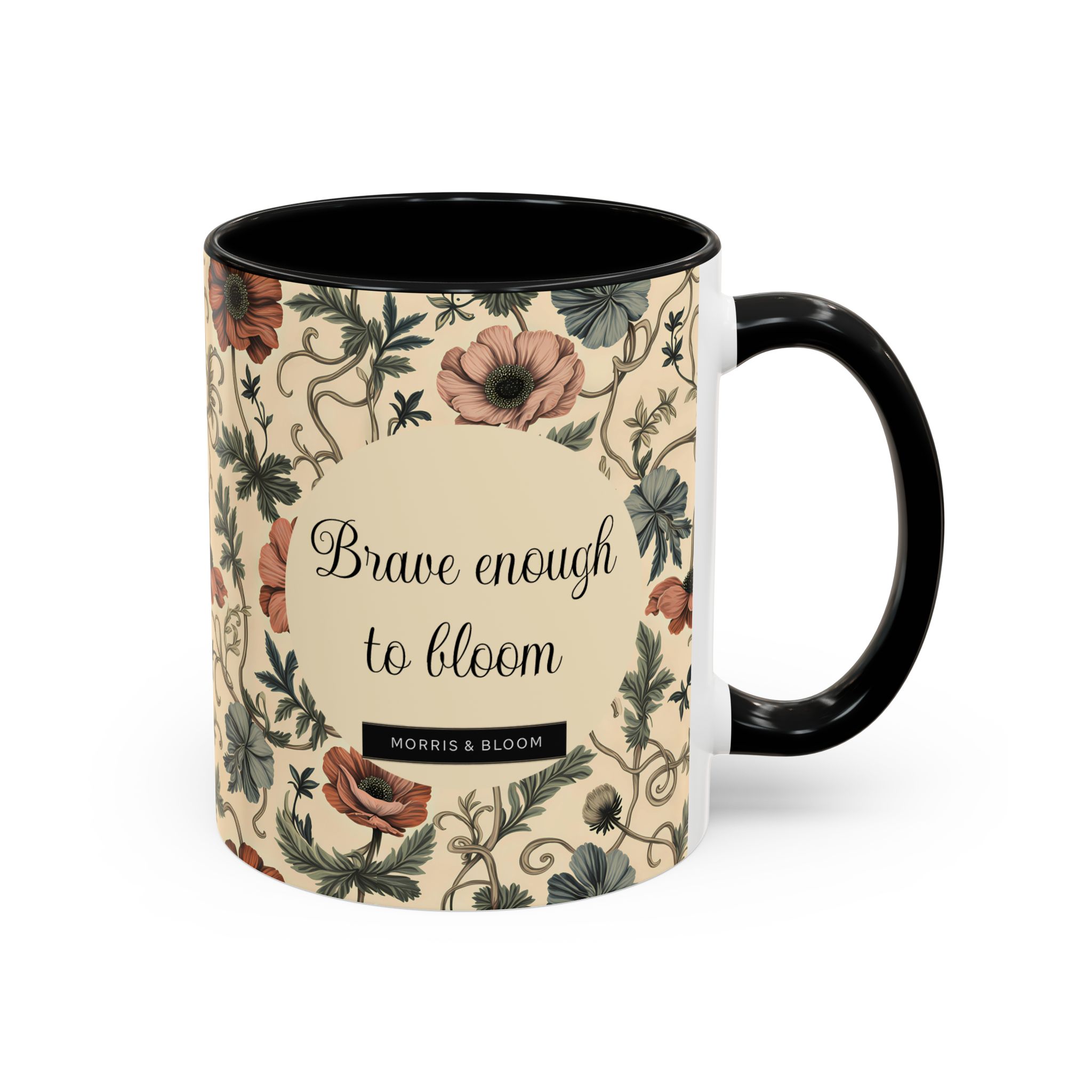 Custom Floral Coffee Mug — Earthy Anemone Garden Art Personalized Ceramic Mug - Image 7