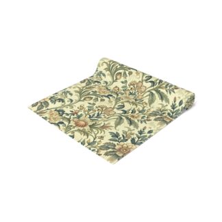 vintage floral table runner golden afternoon – decorative floral sideboard & console linens