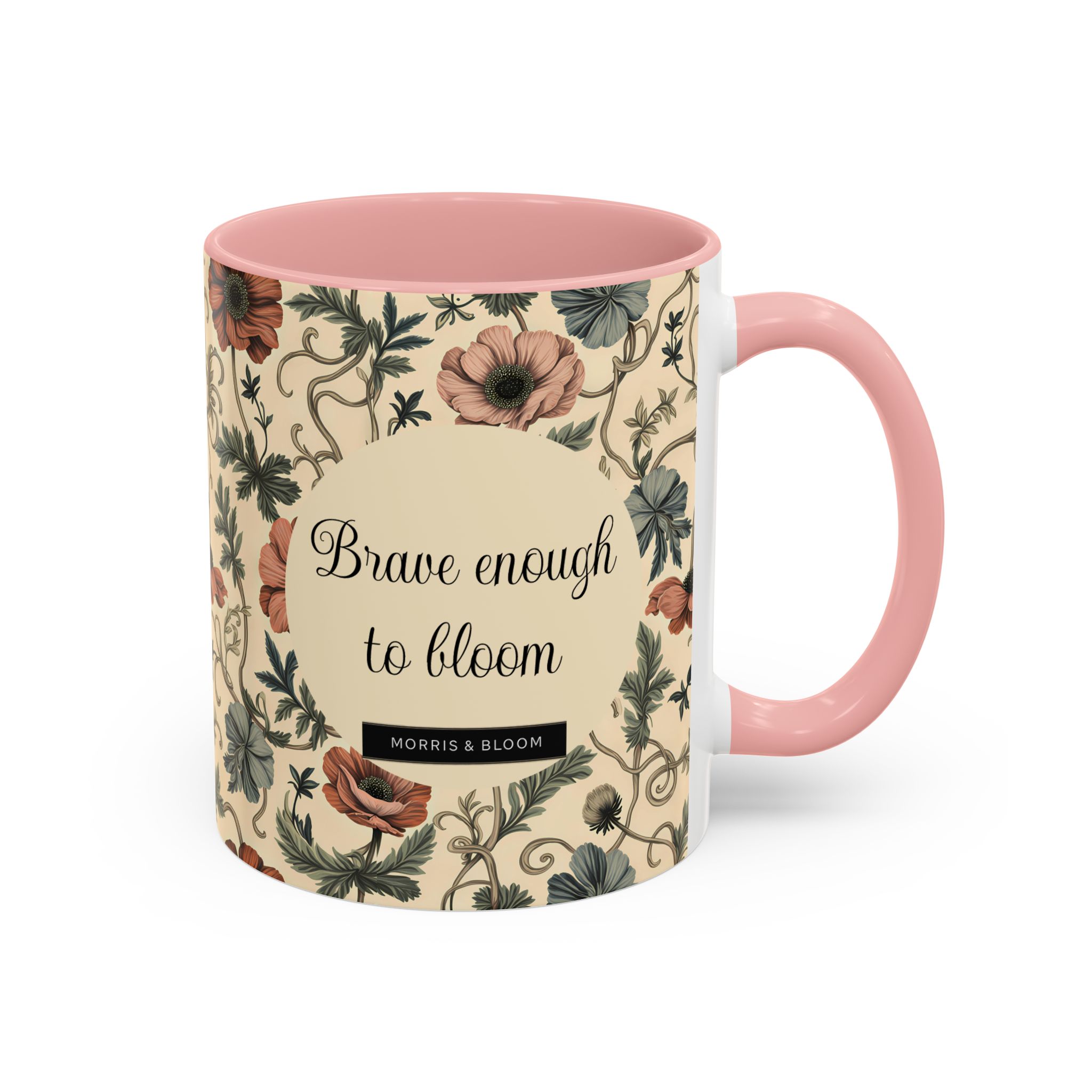 Custom Floral Coffee Mug — Earthy Anemone Garden Art Personalized Ceramic Mug - Image 11