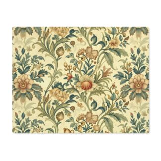 golden afternoon botanical placemat — vintage arts & crafts floral table mat william morris style