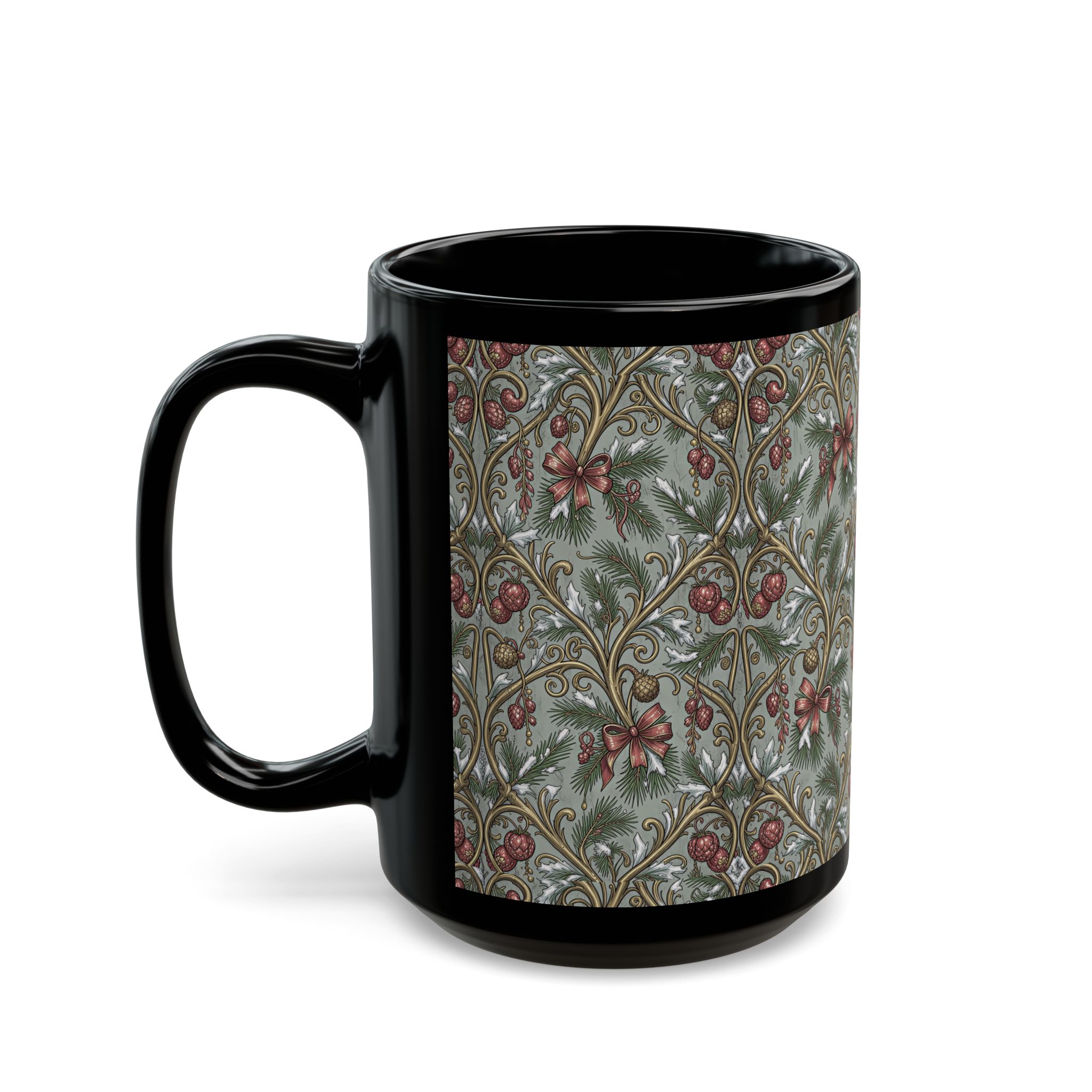 Art Nouveau "Believe in The Magic" Personalized Mug - Custom Holiday Gift - Image 3